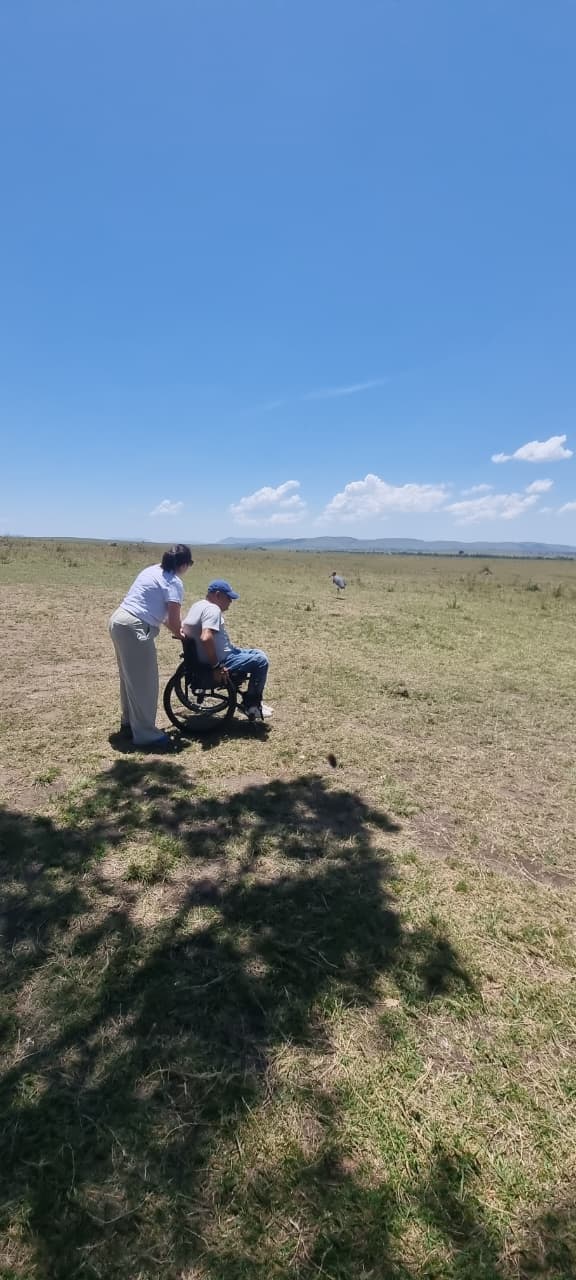 Ramp-assisted access for wildlife spotting in Kenya safari vehicle